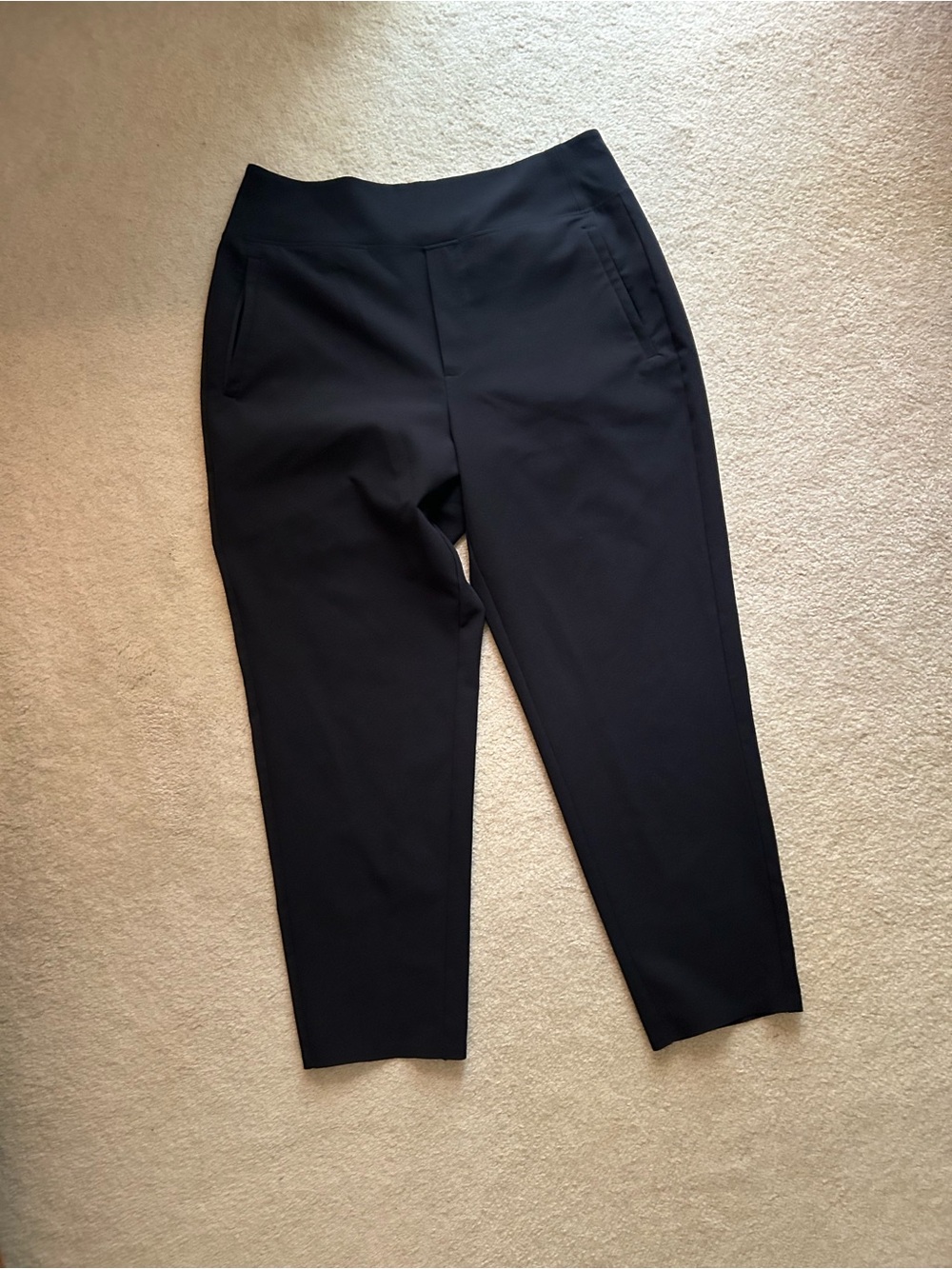 Athleta Black Cropped Ponte Ankle Pants